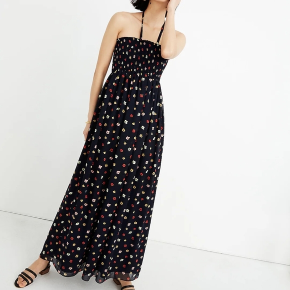 Madewell Floral Maxi Dress Maxi Dress Madewell Black Floral Dress Madewell  Floral Print Maxi